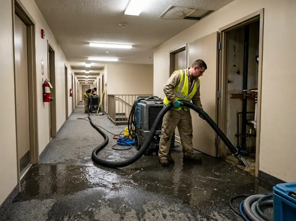 multi-unit-apartment-hallway-f-005 — frequently asked questions, Emergency Burst Pipe Water Extraction & Removal in Goodlett…